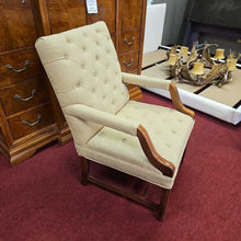 Load image into Gallery viewer, Tan Tufted Armchair