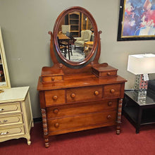 Load image into Gallery viewer, Davis Cherry Wood Dresser w/Mirror
