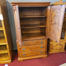 Load image into Gallery viewer, Wood 2 Door, 3 Drawer Wardrobe