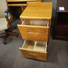 Load image into Gallery viewer, Oak 2 Drawer File Cabinet