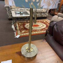 Load image into Gallery viewer, Brass Finish Base Lamp w/ Floral Shade