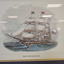 Load image into Gallery viewer, "Devonshire" Ship Framed Art