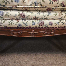 Load image into Gallery viewer, Wood Trim Upholstered Vintage Sofa