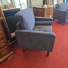 Load image into Gallery viewer, Blue Corduroy Arm Chair