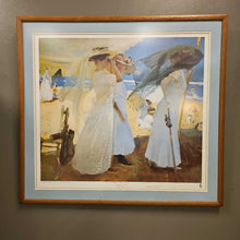 Load image into Gallery viewer, Under the Awning, Zarauz" by Joaqin Sorolla Y Bastidz" Copyright 1989