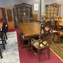 Load image into Gallery viewer, Table w/ 6 Upholstered Chairs and 1 leaf