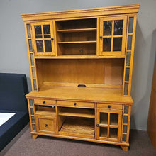 Load image into Gallery viewer, Oak Desk w/ Hutch