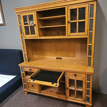 Load image into Gallery viewer, Oak Desk w/ Hutch