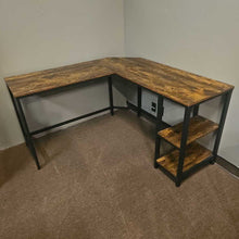 Load image into Gallery viewer, L Shaped Metal Base Desk