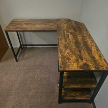 Load image into Gallery viewer, L Shaped Metal Base Desk