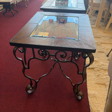 Load image into Gallery viewer, End Table w/ Glass Top