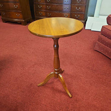Load image into Gallery viewer, Round Walnut Accent Table