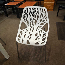 Load image into Gallery viewer, Faux Linen/White Metal Table w/4 Chairs