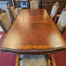 Load image into Gallery viewer, Dining Table &amp; 8 Upholstered Chairs