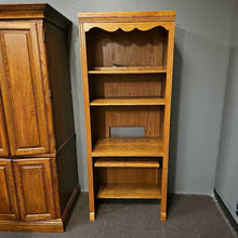 Load image into Gallery viewer, Oak Computer Desk Bookcase