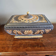 Load image into Gallery viewer, Black/Gold Box w/Lid