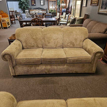 Load image into Gallery viewer, Flexsteel Tan Sofa w/ Pillows