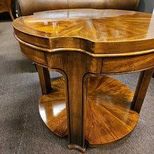 Load image into Gallery viewer, Heavy Wood Round End Table