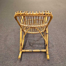 Load image into Gallery viewer, MCM Bent Bamboo Rattan Rocker