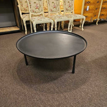 Load image into Gallery viewer, Black Round Metal Coffee Table