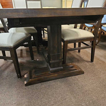 Load image into Gallery viewer, Wood Dining Table w/2 Leaves, 6 Chairs
