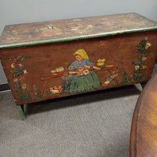 Load image into Gallery viewer, Vintage Folk Art Blanket Chest