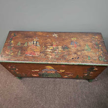 Load image into Gallery viewer, Vintage Folk Art Blanket Chest