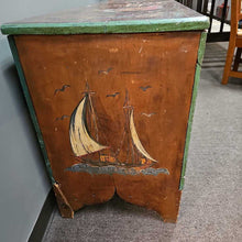 Load image into Gallery viewer, Vintage Folk Art Blanket Chest