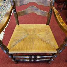 Load image into Gallery viewer, Ethan Allen Ladderback Arm Chair w/Rush Seat