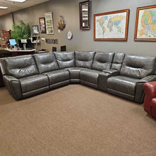 Load image into Gallery viewer, Leather Reclining Sectional