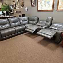 Load image into Gallery viewer, Leather Reclining Sectional