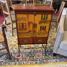 Load image into Gallery viewer, 2 Shelf/2 Drawer Painted Cabinet