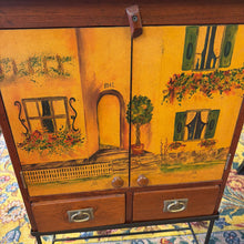 Load image into Gallery viewer, 2 Shelf/2 Drawer Painted Cabinet