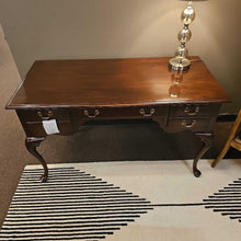 Load image into Gallery viewer, 3 Drawer Queen Anne Writing Desk
