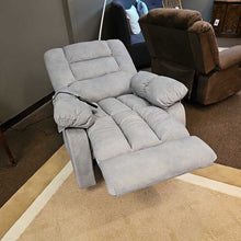 Load image into Gallery viewer, Grey Recliner w/Heat &amp; Massage