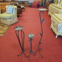 Load image into Gallery viewer, Metal Candle Holders/Set of 3
