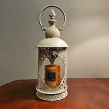 Load image into Gallery viewer, Green &amp; Gold Candle Lantern