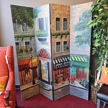 Load image into Gallery viewer, Painted "Paris" Screen Divider