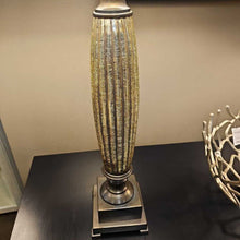 Load image into Gallery viewer, Gold Base Lamp w/Brown Shade