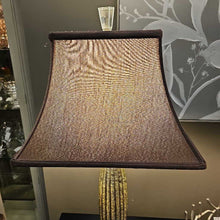 Load image into Gallery viewer, Gold Base Lamp w/Brown Shade