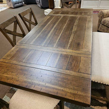 Load image into Gallery viewer, Dining Table w/2 Leaves/4 Chairs/1 Bench