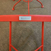 Load image into Gallery viewer, "Woodard" Red Metal Patio Set w/2 Chairs