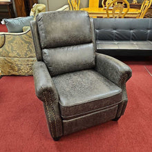 Load image into Gallery viewer, Brown Vinyl Recliner (Push Back)