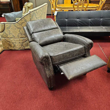 Load image into Gallery viewer, Brown Vinyl Recliner (Push Back)