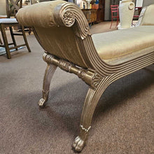 Load image into Gallery viewer, Carved Wood Gold Bench