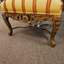 Load image into Gallery viewer, Carved Wood Striped Arm Chair
