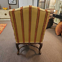 Load image into Gallery viewer, Carved Wood Striped Arm Chair
