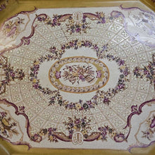 Load image into Gallery viewer, Ornate Porcelain &amp; Brass Rim Tray
