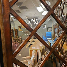 Load image into Gallery viewer, Vintage Wood &amp; Beveled Mirror 2 Panel Screen