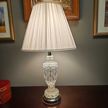 Load image into Gallery viewer, Crystal &amp; Gold Base Lamp